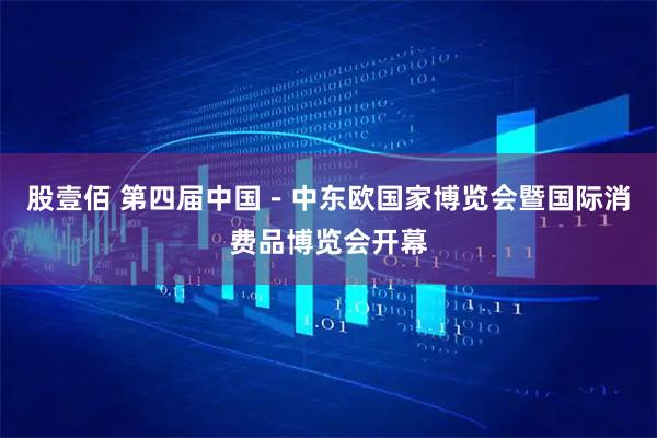股壹佰 第四届中国－中东欧国家博览会暨国际消费品博览会开幕