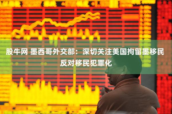 股牛网 墨西哥外交部：深切关注美国拘留墨移民 反对移民犯罪化
